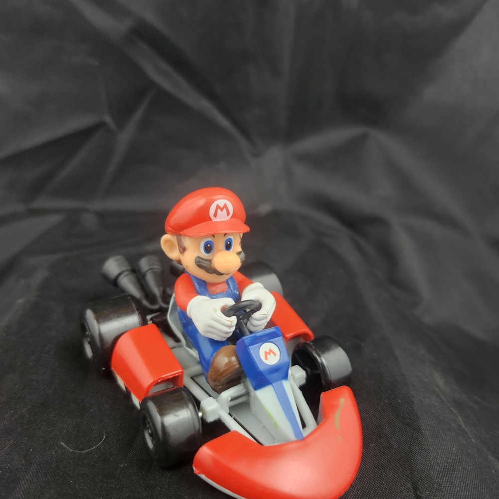 Mario Kart Red Toy Car Cake Topper